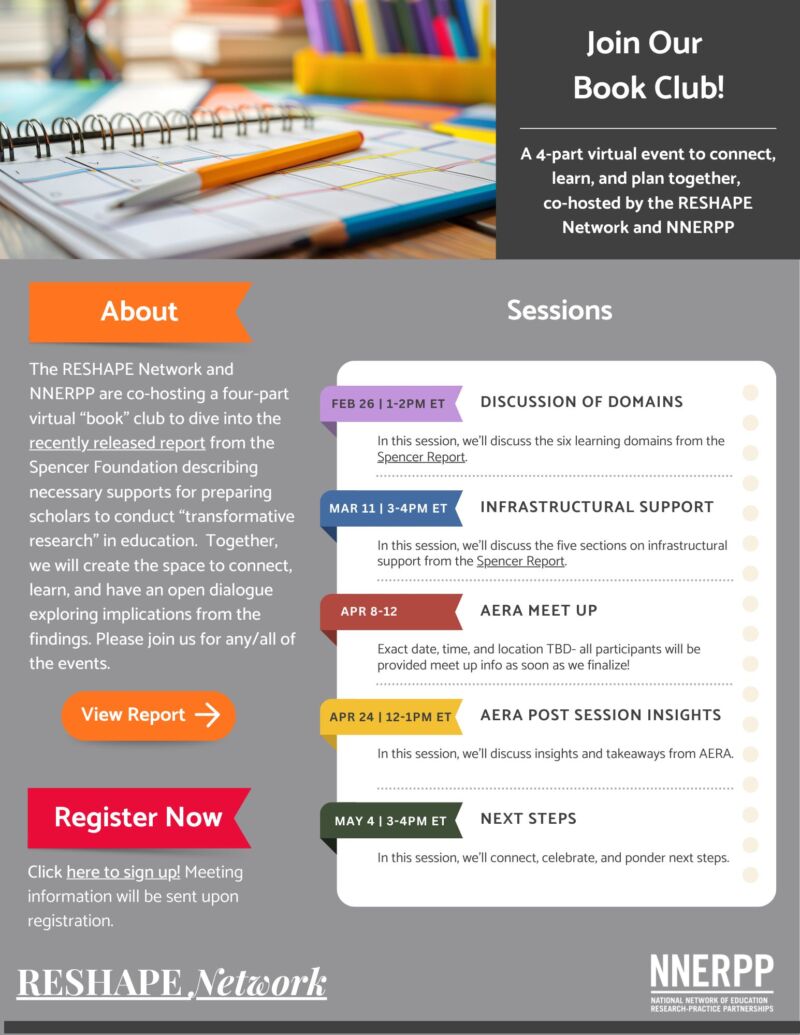 Image for the Tweet beginning: Hey, early career education scholars!